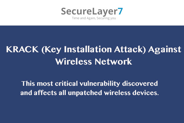 WPA2 Protocol Vulnerability – Intercepting Password on Wireless Device