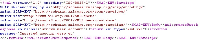 xml response