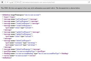 Web service WSDL