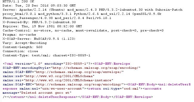  SOAP Response executing morphed request