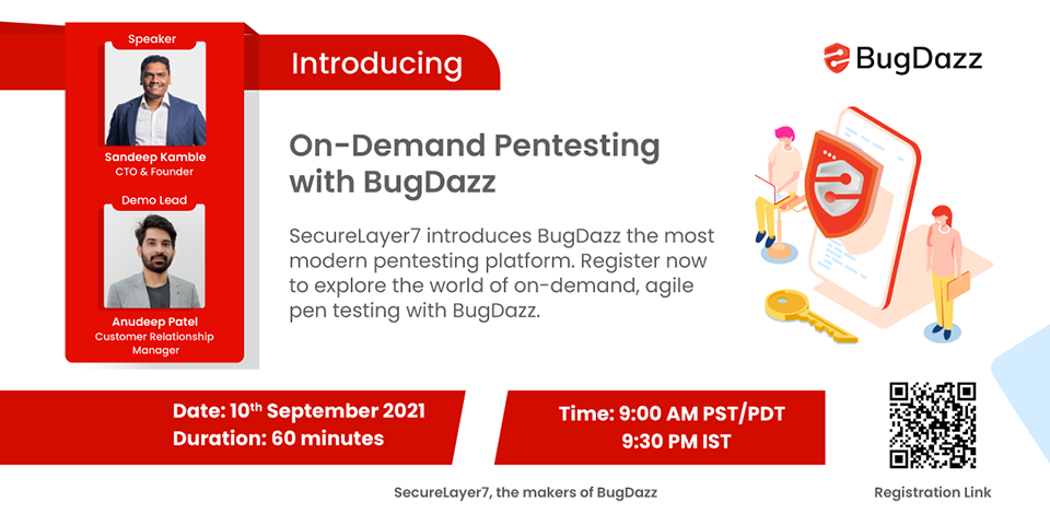 Cybersecurity webinar On-Demand Penetration Testing with BugDazz
