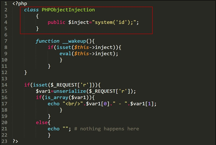 PHP Object injection