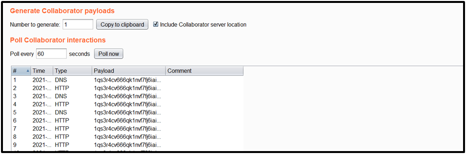 WebSocket Vulnerabilities: Attacker observing exfiltrated data