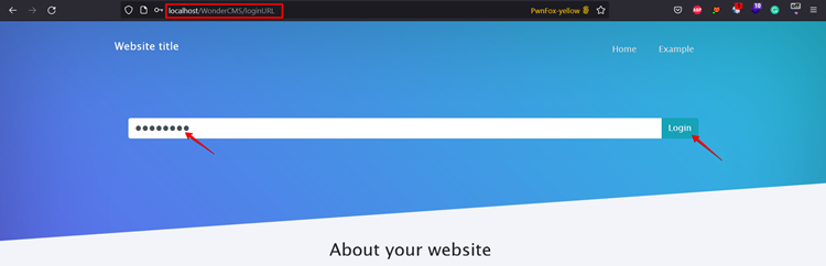 expoit when login