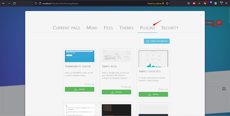 login into application