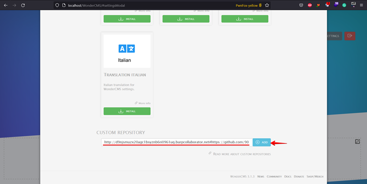 custom repository