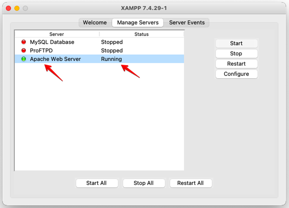 XAMMP Server