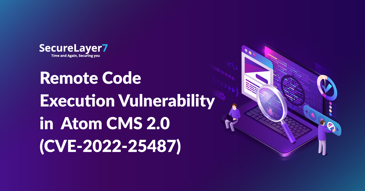 Remote Code Execution Vulnerability in  Atom CMS 2.0 (CVE-2022-25487)