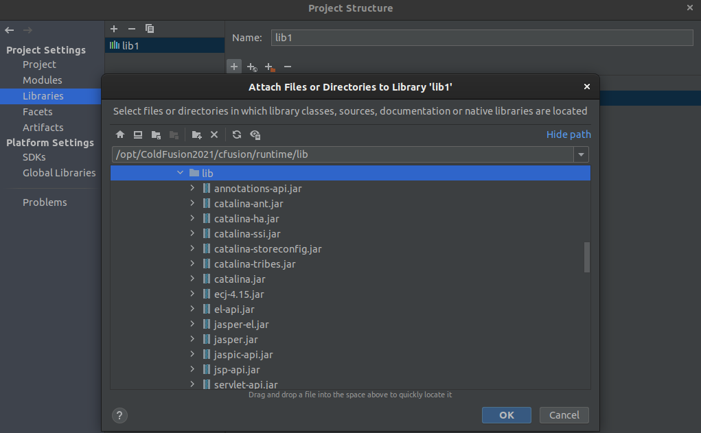 Debugging Library Structure