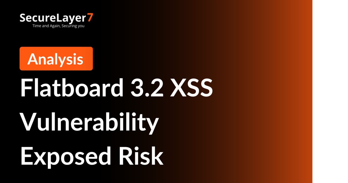 Flatboard 3.2 XSS Vulnerability Exposed Risk