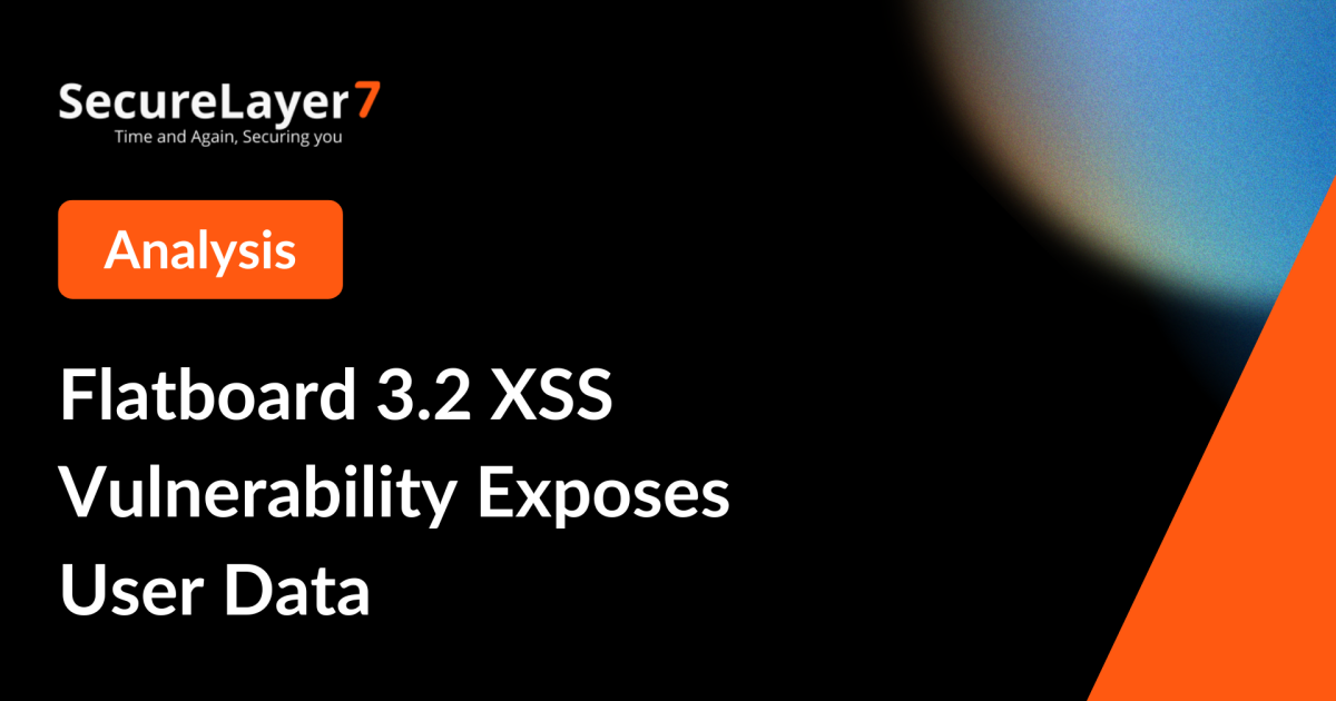 Flatboard 3.2 XSS Vulnerability Exposes User Data