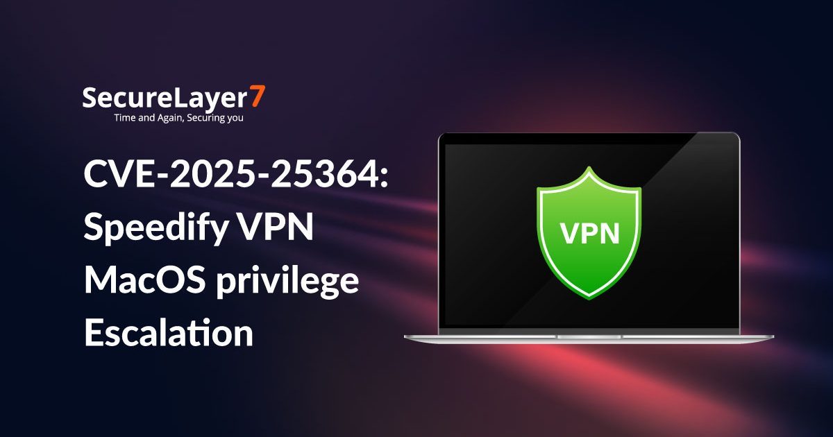 CVE-2025-25364: Speedify VPN MacOS privilege Escalation