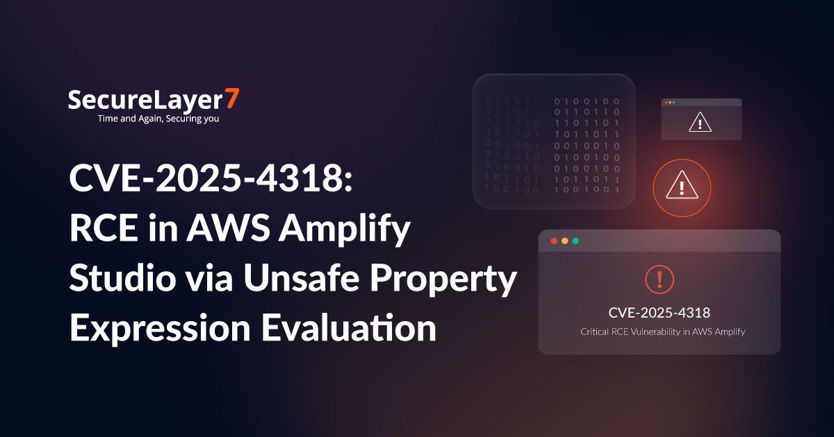 CVE-2025-4318: RCE in AWS Amplify Studio via Unsafe Property Expression Evaluation